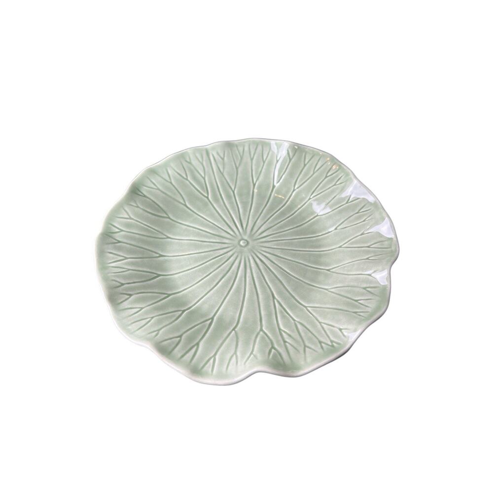 Metlox Lotus Poppytrail 8” Luncheon/Salad Plate Fern/Lime Vtg